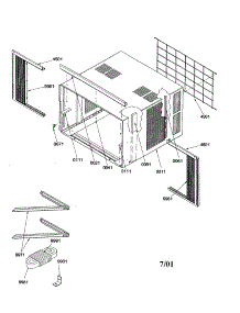 Outer Case Assembly parts for Amana Room Air Conditioner 14M12TA-P1230821R from AppliancePartsPros.com