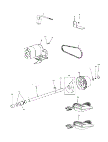 Motor parts for Singer Overlock Sewing Machine 14SH754 from AppliancePartsPros.com