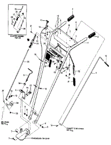 Handlebar Assembly & Control Levers parts for Troy-Bilt Rear-Tine Tiller 15006 from AppliancePartsPros.com