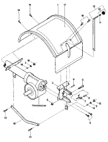 Hood, Bracket & Depth Regulator parts for Troy-Bilt Rear-Tine Tiller 15006 from AppliancePartsPros.com