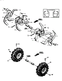 Solo Tines, Wheels parts for Troy-Bilt Rear-Tine Tiller 15008 from AppliancePartsPros.com