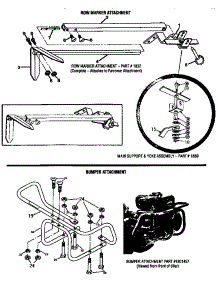 Row Marker & Bumper Attachments parts for Troy-Bilt Rear-Tine Tiller 15008 from AppliancePartsPros.com