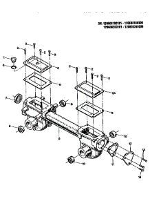 Transmission Housing parts for Troy-Bilt Rear-Tine Tiller 150080300101-150080399999 from AppliancePartsPros.com