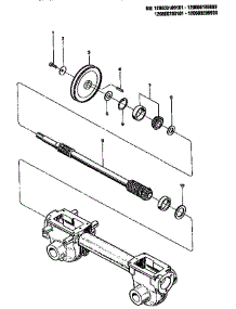 Drive Shaft Assembly parts for Troy-Bilt Rear-Tine Tiller 150080300101-150080399999 from AppliancePartsPros.com