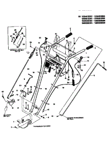 Handlebar And Control Levers parts for Troy-Bilt Rear-Tine Tiller 15009 from AppliancePartsPros.com
