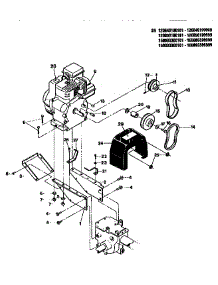 Engine,Supports, Belts parts for Troy-Bilt Rear-Tine Tiller 15009 from AppliancePartsPros.com