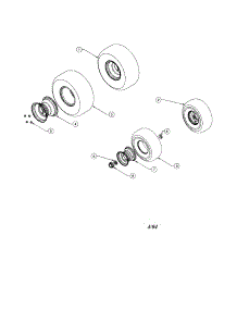 Wheels parts for Cub Cadet Front-Engine Lawn Tractor 1517 from AppliancePartsPros.com