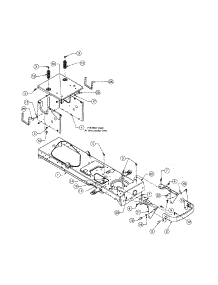 Frame parts for Cub Cadet Front-Engine Lawn Tractor 1517 from AppliancePartsPros.com