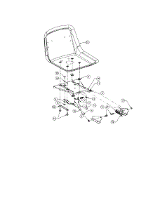 Adjustable Seat parts for Cub Cadet Front-Engine Lawn Tractor 1517 from AppliancePartsPros.com