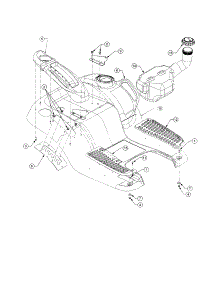Fender And Fuel Tank parts for Cub Cadet Front-Engine Lawn Tractor 1525 from AppliancePartsPros.com
