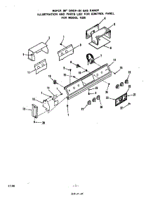Control Panel parts for Roper Gas Range 1525*1A from AppliancePartsPros.com