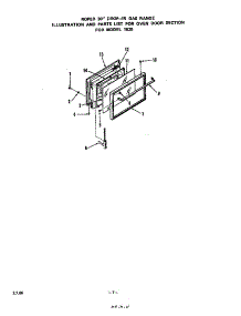 Door parts for Roper Gas Range 1525*1A from AppliancePartsPros.com