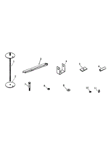 Threaded Rod And Pressure Plate parts for Kenmore Water Heater 153.311230 (153311230, 153 311230) from AppliancePartsPros.com