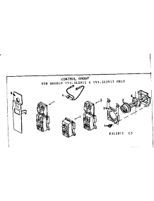 Control Group parts for Kenmore Electric Water Heater 153.312811 (153312811, 153 312811) from AppliancePartsPros.com