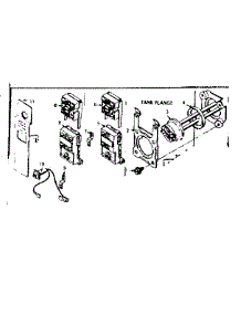 Tank Flange parts for Kenmore Electric Water Heater 153.316360 (153316360, 153 316360) from AppliancePartsPros.com