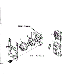 Tank Flange parts for Kenmore Electric Water Heater 153.32010 (15332010, 153 32010) from AppliancePartsPros.com