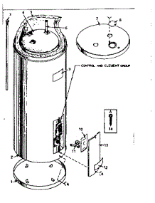 Non-Functional Replacement Parts parts for Kenmore Electric Water Heater 153.32041 (15332041, 153 32041) from AppliancePartsPros.com
