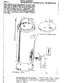 Non-Functional Replacement Parts parts for Kenmore Electric Water Heater 153.32052 (15332052, 153 32052) from AppliancePartsPros.com
