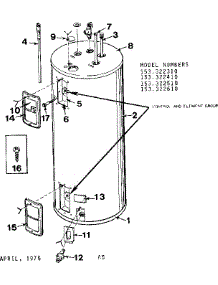 Non-Functional Replacement Parts parts for Kenmore Electric Water Heater 153.322510 (153322510, 153 322510) from AppliancePartsPros.com
