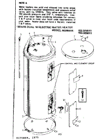 Non-Functional Replacement Parts parts for Kenmore Electric Water Heater 153.325511 (153325511, 153 325511) from AppliancePartsPros.com