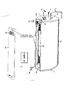 Non-Functional Replacement Parts parts for Kenmore Electric Water Heater 153.32640 (15332640, 153 32640) from AppliancePartsPros.com