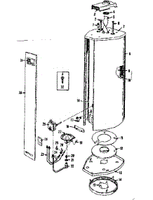 Replacement Parts parts for Kenmore Gas Water Heater 153.337450 (153337450, 153 337450) from AppliancePartsPros.com