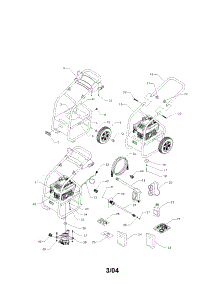 Unit parts for Generac Gas Pressure Washer 1536-1 from AppliancePartsPros.com
