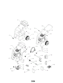 Unit parts for Generac Gas Pressure Washer 1537-1 from AppliancePartsPros.com