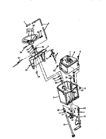 Console, Tank, Steering Lever parts for Sabre Front-Engine Lawn Tractor 1538 from AppliancePartsPros.com