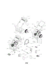 Unit parts for Generac Gas Pressure Washer 1538-1 from AppliancePartsPros.com