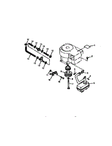 Fuel Line, Muffler, Drive Sheave parts for Sabre Front-Engine Lawn Tractor 1546 from AppliancePartsPros.com