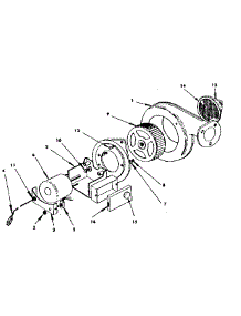 Optional Forced Air Blower parts for Kenmore Space Heater 155.852630 (155852630, 155 852630) from AppliancePartsPros.com
