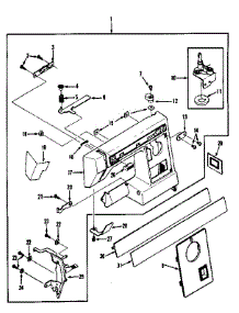 Base Assembly parts for Kenmore Mechanical Sewing Machine 158.1010180 (1581010180, 158 1010180) from AppliancePartsPros.com