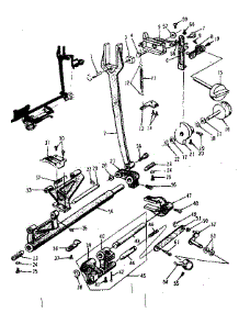 Feed Frame Assembly parts for Kenmore Mechanical Sewing Machine 158.10300 (15810300, 158 10300) from AppliancePartsPros.com