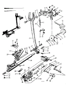 Feed Lifting Shaft parts for Kenmore Mechanical Sewing Machine 158.10301 (15810301, 158 10301) from AppliancePartsPros.com