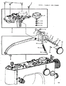 Zigzag Guide Bar Assembly parts for Kenmore Mechanical Sewing Machine 158.10400 (15810400, 158 10400) from AppliancePartsPros.com