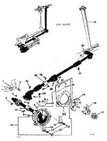 Shuttle Assembly parts for Kenmore Mechanical Sewing Machine 158.10400 (15810400, 158 10400) from AppliancePartsPros.com