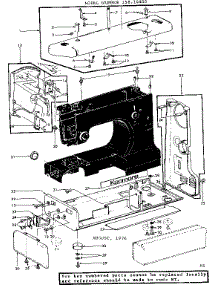 Unit Parts parts for Kenmore Mechanical Sewing Machine 158.10450 (15810450, 158 10450) from AppliancePartsPros.com