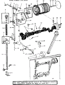 Presser Bar Guide Assembly parts for Kenmore Mechanical Sewing Machine 158.10450 (15810450, 158 10450) from AppliancePartsPros.com