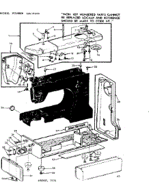 Unit Parts parts for Kenmore Mechanical Sewing Machine 158.10500 (15810500, 158 10500) from AppliancePartsPros.com