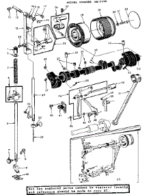 Presser Bar Guide Assembly parts for Kenmore Mechanical Sewing Machine 158.10500 (15810500, 158 10500) from AppliancePartsPros.com