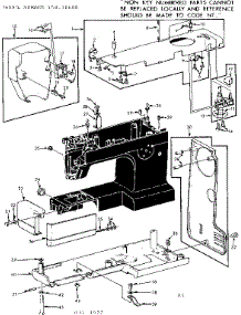 Unit Parts parts for Kenmore Sewing Machine 158.10600 (15810600, 158 10600) from AppliancePartsPros.com
