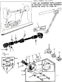 Shuttle Assembly parts for Kenmore Sewing Machine 158.10600 (15810600, 158 10600) from AppliancePartsPros.com