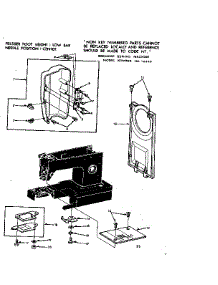 Face Cover And Needle Plate parts for Kenmore Sewing Machine 158.10690 (15810690, 158 10690) from AppliancePartsPros.com