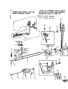 Feed Regulator Assembly parts for Kenmore Sewing Machine 158.10690 (15810690, 158 10690) from AppliancePartsPros.com