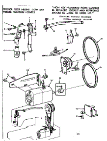 Motor Assembly parts for Kenmore Sewing Machine 158.10690 (15810690, 158 10690) from AppliancePartsPros.com