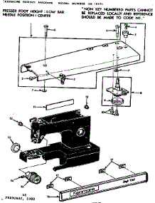 Base Assembly parts for Kenmore Sewing Machine 158.10691 (15810691, 158 10691) from AppliancePartsPros.com