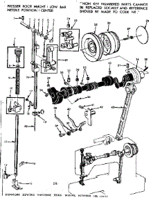 Presser Bar Guide Assembly parts for Kenmore Sewing Machine 158.10692 (15810692, 158 10692) from AppliancePartsPros.com