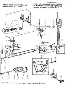 Feed Regulator parts for Kenmore Sewing Machine 158.10692 (15810692, 158 10692) from AppliancePartsPros.com