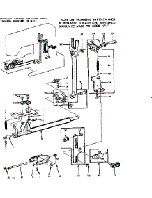 Feed Assebmly parts for Kenmore Mechanical Sewing Machine 158.12110 (15812110, 158 12110) from AppliancePartsPros.com